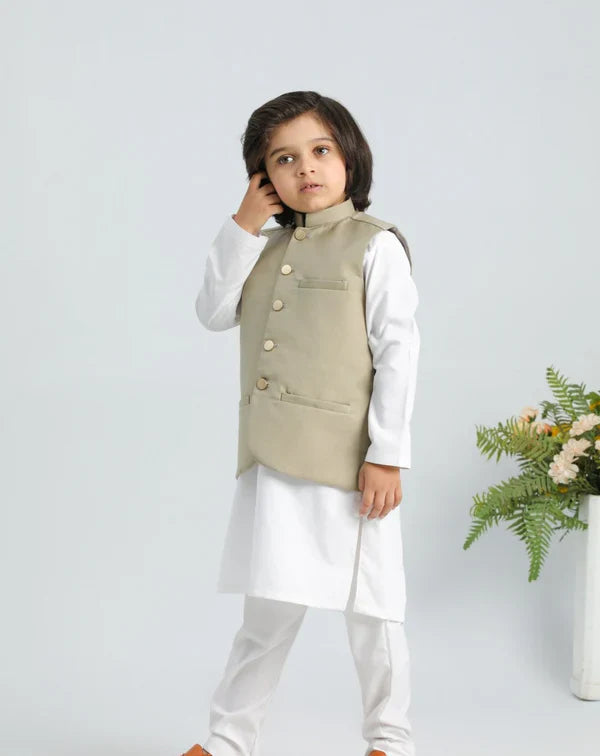 Beige on White - 3PC Set