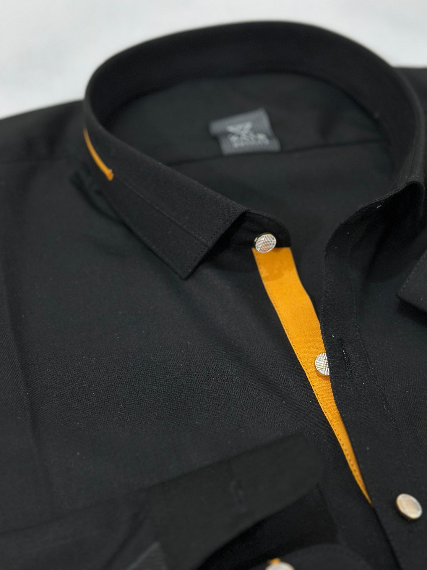 Latest Stitched Black Suit in Wash & Wear Stuff