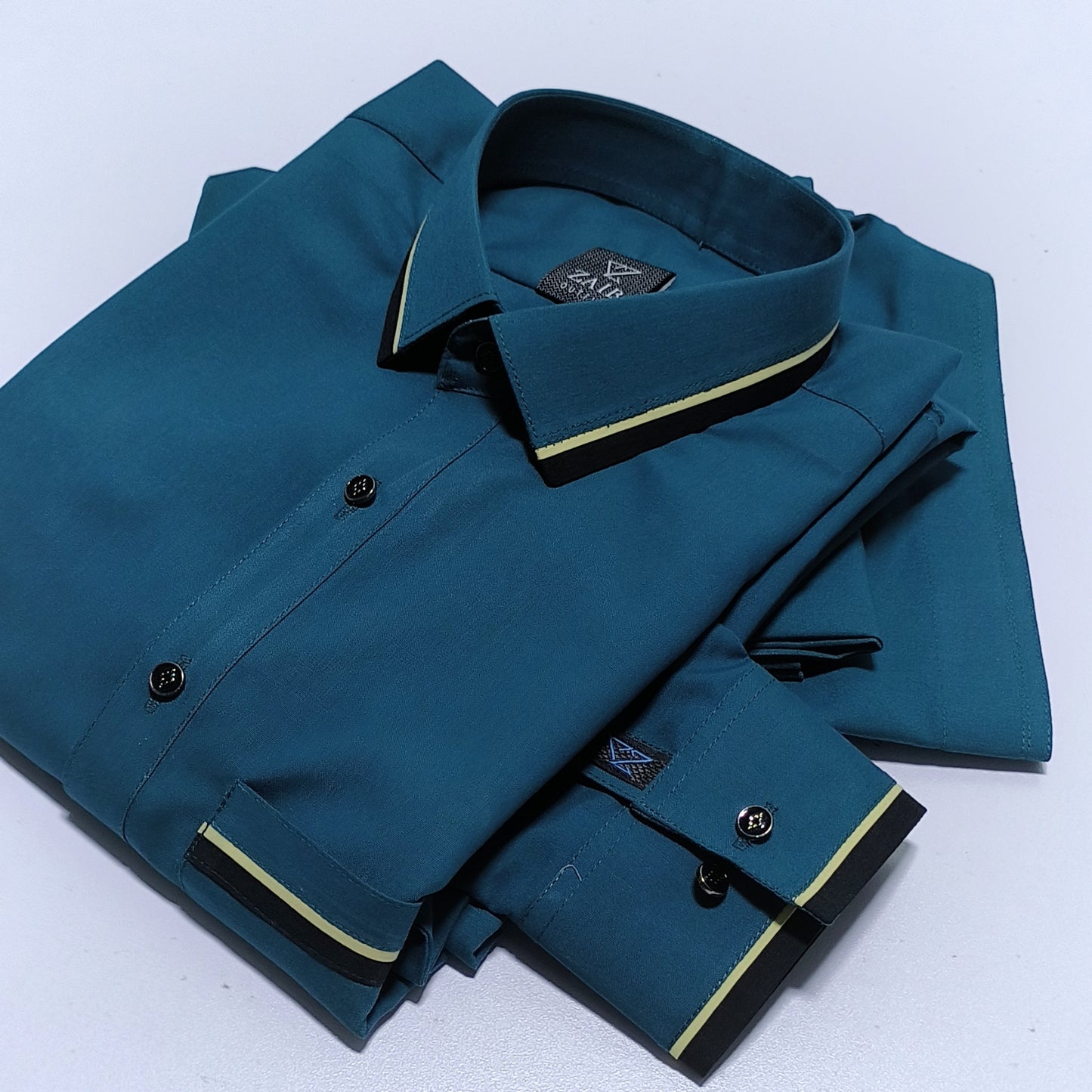 Stitched All Season Green Suit in Wash & Wear Stuff
