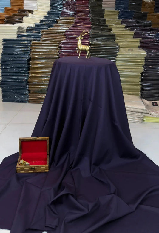 Purple  4 Season Fabric - Soft Wash n Wear By Zaib Outfits