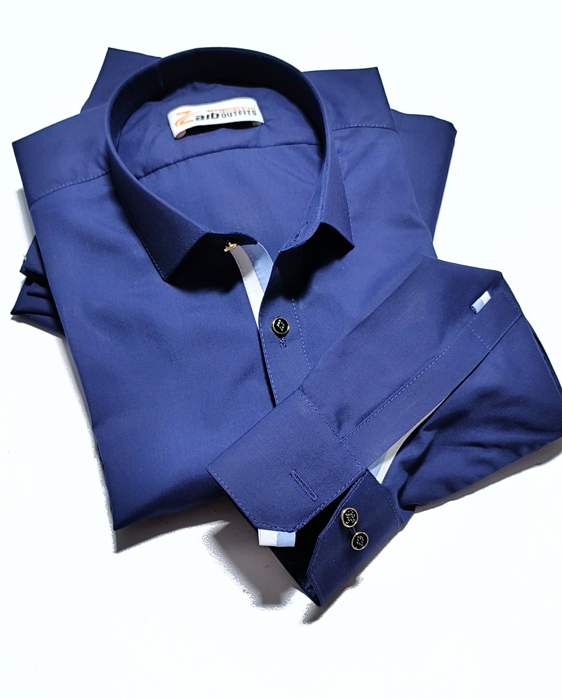Premium Blue Color 🪡 Stitched Suit in Wash n Wear Stuff