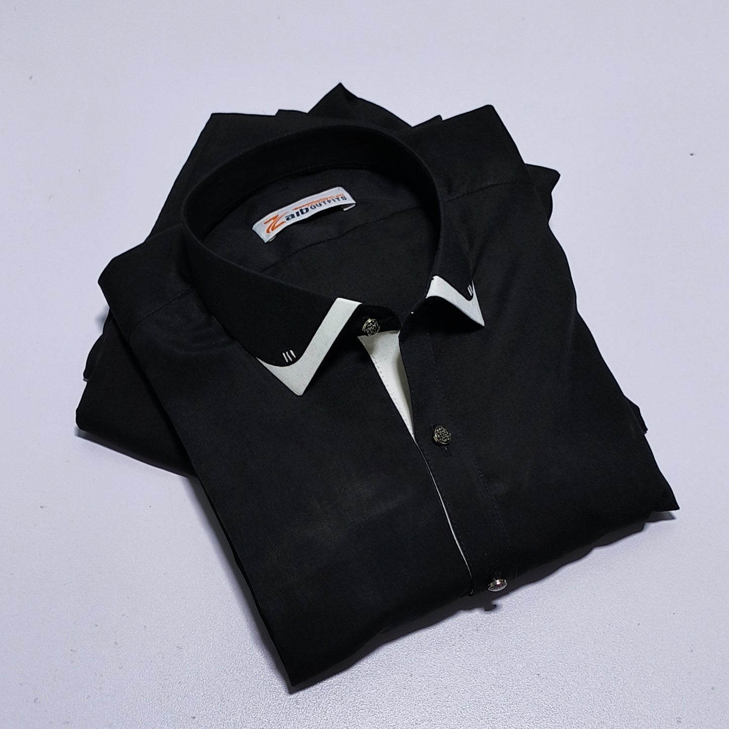 Pure Black All Season Suit in Wash & Wear High Quality Stuff