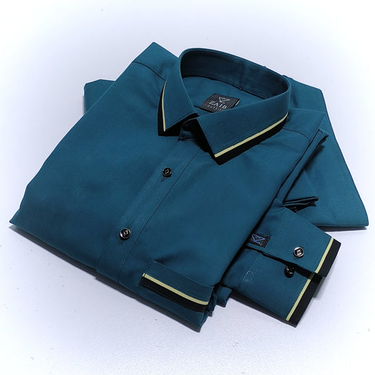 Stitched All Season Green Suit in Wash & Wear Stuff