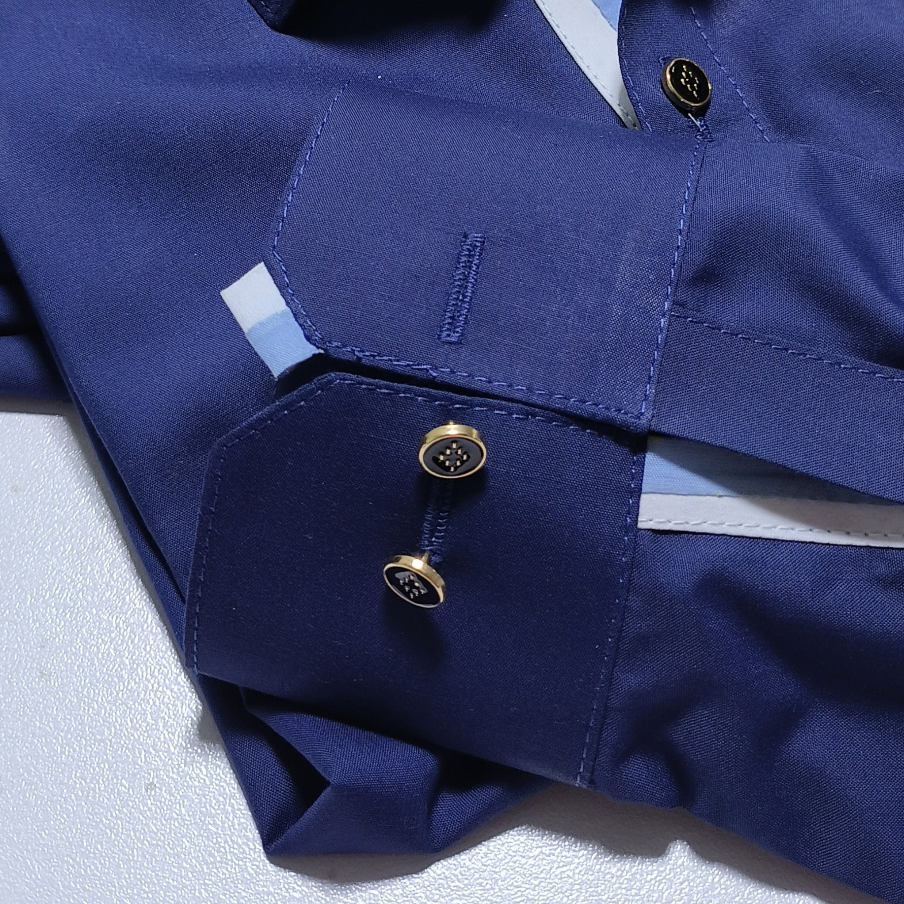 Premium Blue Color 🪡 Stitched Suit in Wash n Wear Stuff