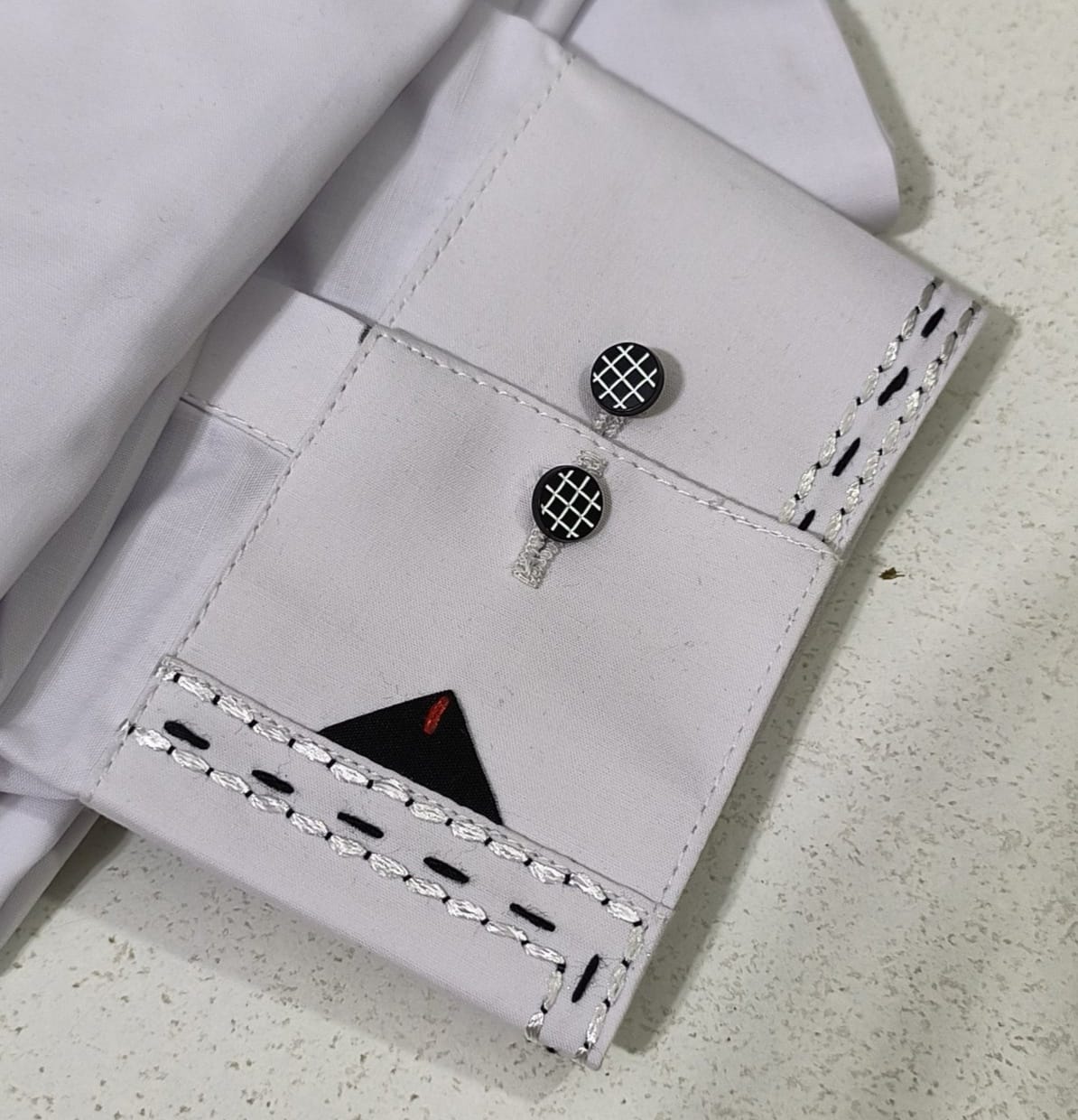 Latest Stitched White color Suit in Wash & Wear Stuff