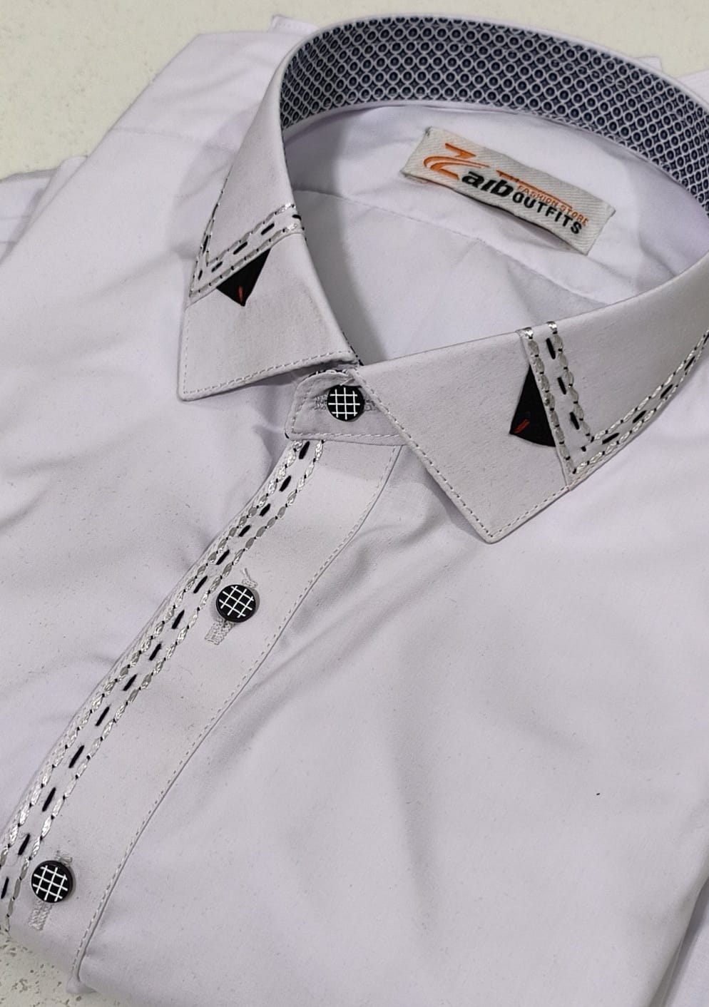 Latest Stitched White color Suit in Wash & Wear Stuff